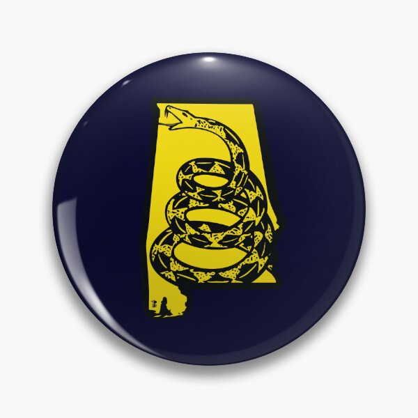 Item preview, ALABAMA  - Libertarian - Don't Tread On Me Gadsden Snake on ALABAMAN  ALABAMIAN Map designed and sold by pelagio.