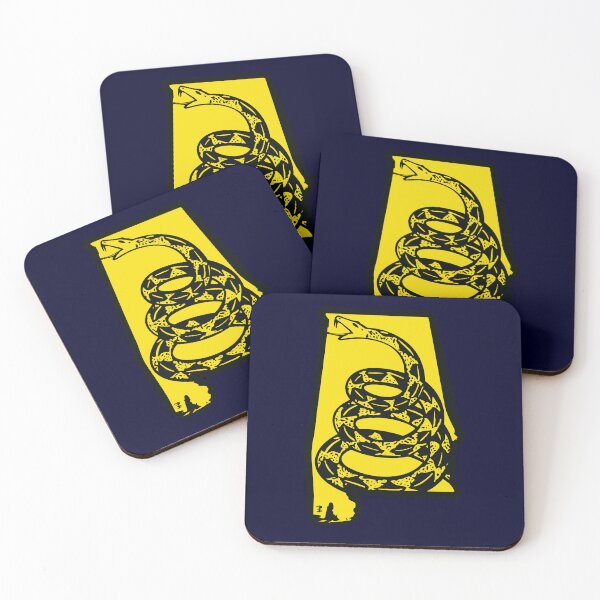 Item preview, ALABAMA  - Libertarian - Don't Tread On Me Gadsden Snake on ALABAMAN  ALABAMIAN Map designed and sold by pelagio.