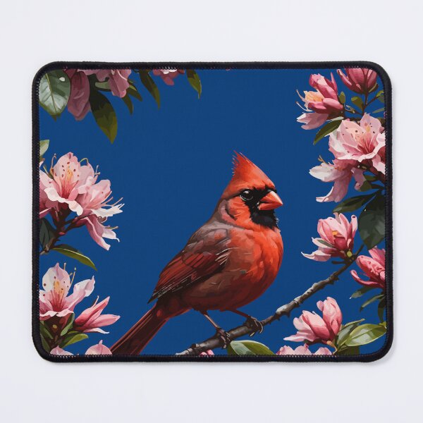 Item preview, Cute Cardinal Bird And Pink Flowers designed and sold by taiche.