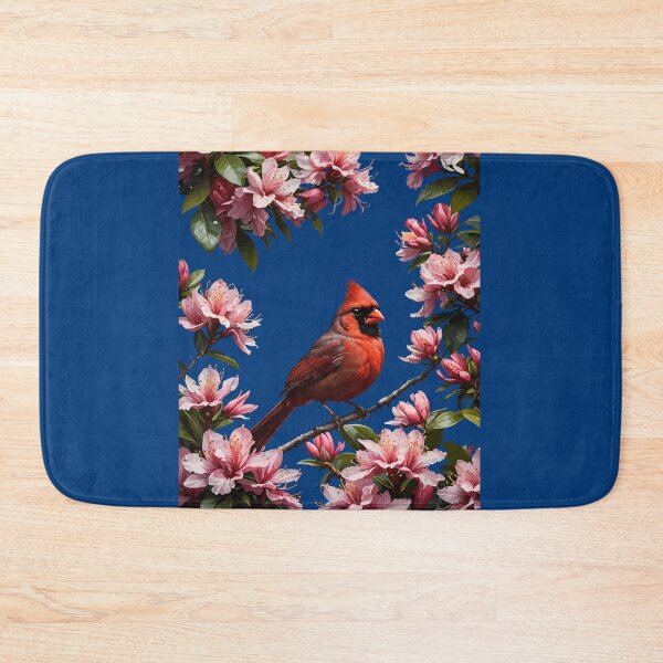 Item preview, Cute Cardinal Bird And Pink Flowers designed and sold by taiche.