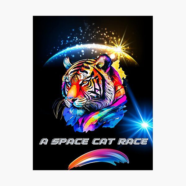 Aperçu de l'œuvre UNE COURSE DE CHATS DE L'ESPACE créée et vendue par charlesjewel.