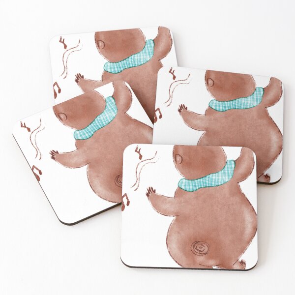 Item preview, Dance bear, happy bear, brown bear, cute cartoon designed and sold by Annyillustrate.