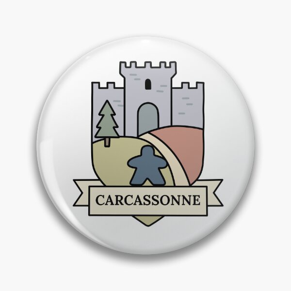 Item preview, Carcassonne – Arte minimalista de juego de mesa designed and sold by EnchantedGremlinLoot.