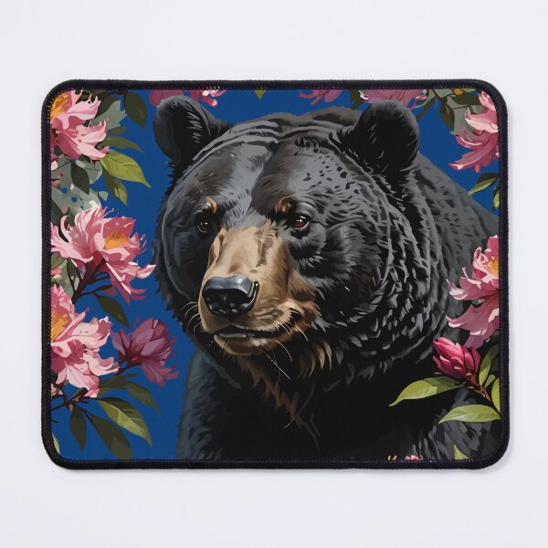Item preview, West Virginian Bear And Pink Flowers designed and sold by taiche.