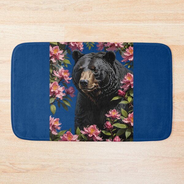 Item preview, West Virginian Bear And Pink Flowers designed and sold by taiche.