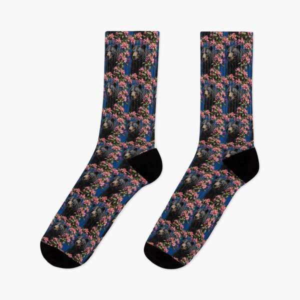 Item preview, West Virginian Bear And Pink Flowers designed and sold by taiche.