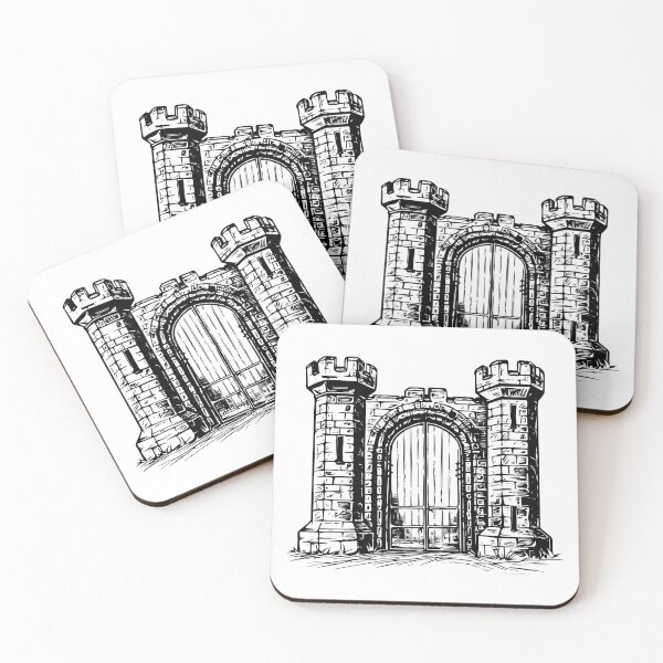 Item preview, Ancient Medieval Gate Middle Age Gothic Iron Fortress Victorian  designed and sold by inkoutninja.