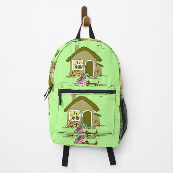 Item preview, Cottage Life Dog Girl Illustration designed and sold by Jaana Day.
