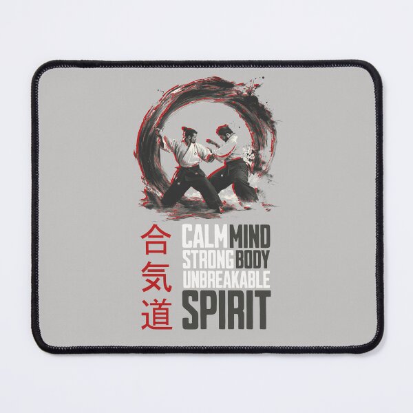 Item preview, Aikido Spirit – Calm Mind, Strong Body, Unbreakable Will designed and sold by KZbubble.