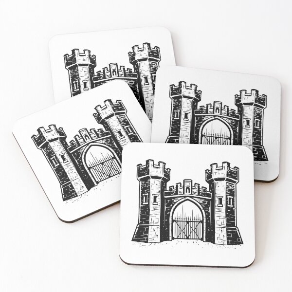 Item preview, Ancient Medieval Gate Middle Age Gothic Iron Fortress Victorian  designed and sold by inkoutninja.
