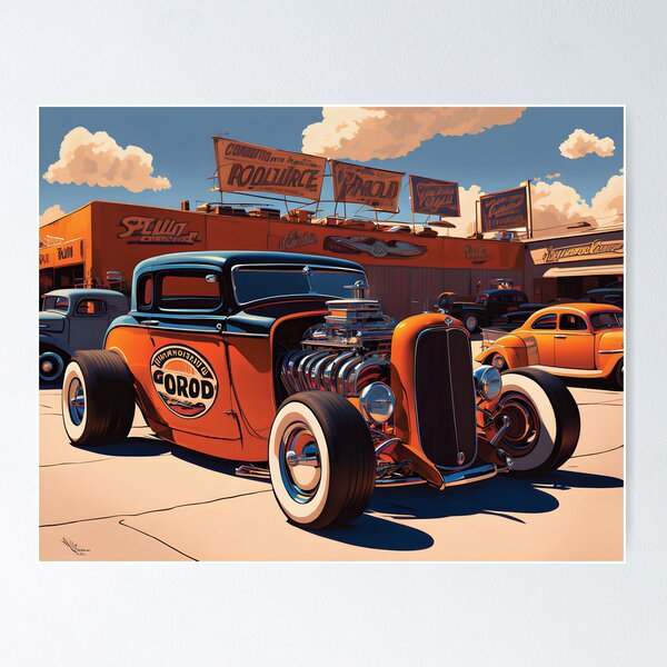 Item preview, Vintage Hot Rod Signage designed and sold by Random Designs.