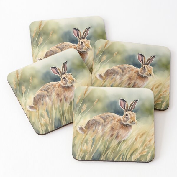 Item preview, Hare on Field designed and sold by CalmnessbyChoice.