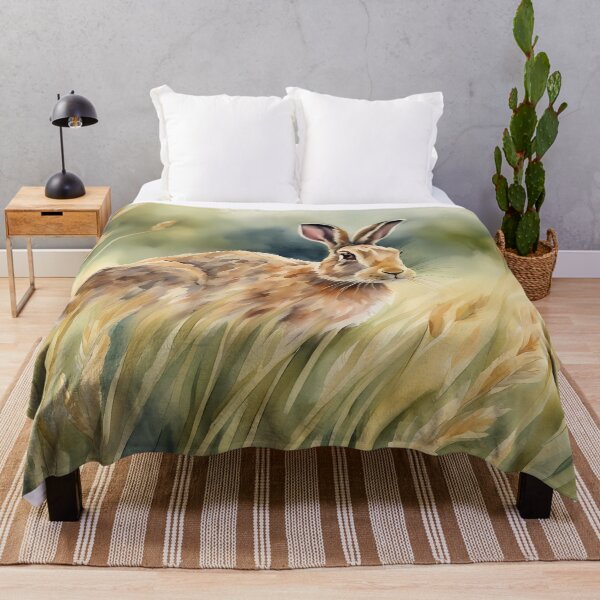 Item preview, Hare on Field designed and sold by CalmnessbyChoice.