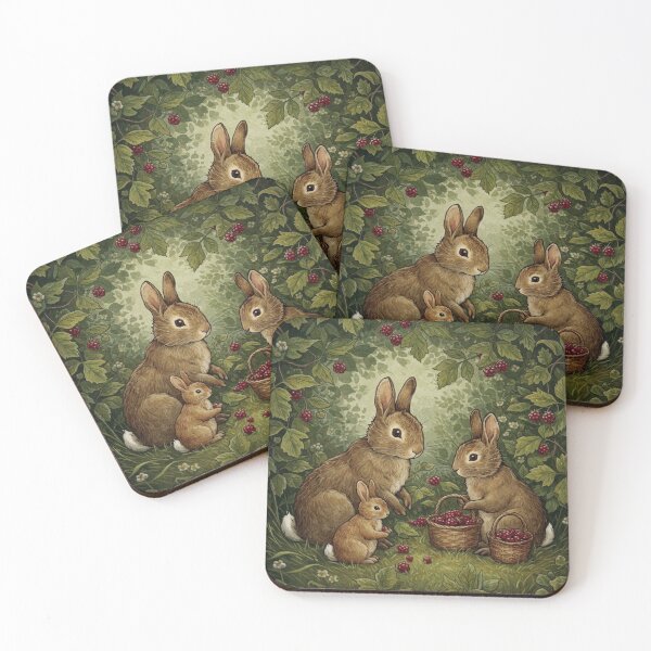 Item preview, Bunnies Hedge designed and sold by ToadstoolWhimsy.