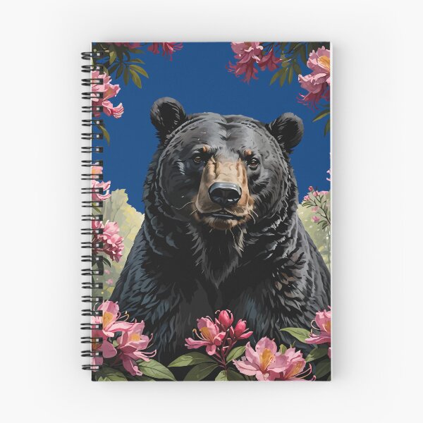 Item preview, West Virginian Bear and Pink Rhododendrons designed and sold by taiche.