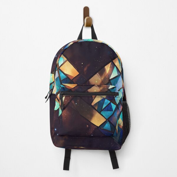 Item preview, Stained Glass Design With Vivid Colors and Cosmic Background designed and sold by CoolPixels.