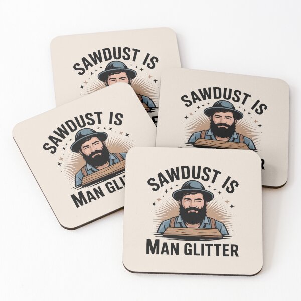 Item preview, Sawdust Is Man Glitter – Woodworker’s Badge designed and sold by Jollys-ArtShop.