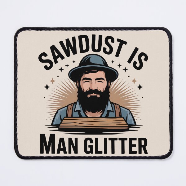 Item preview, Sawdust Is Man Glitter – Woodworker’s Badge designed and sold by Jollys-ArtShop.