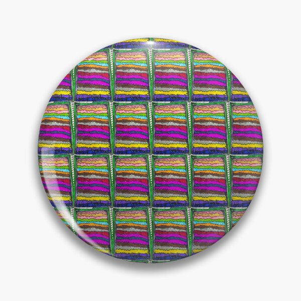 Item preview, Unusual,Brightly Multicoloured  Wavey Lines With Thicker Coloured Lines. designed and sold by PodmenikArt.