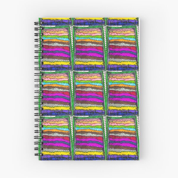 Item preview, Unusual,Brightly Multicoloured  Wavey Lines With Thicker Coloured Lines. designed and sold by PodmenikArt.