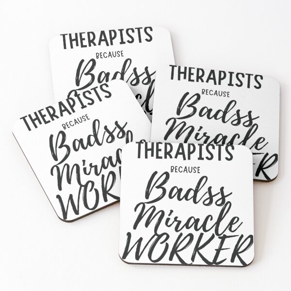Item preview, Therapists: Because Badass Miracle Worker Isn’t a Job Title designed and sold by BeBraveStore.