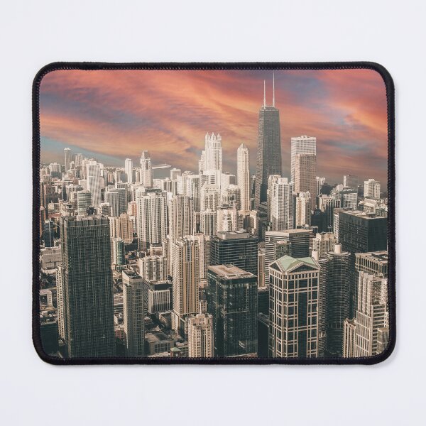Item preview, modern Chicago skyline with skyscrapers designed and sold by Mauswohn.