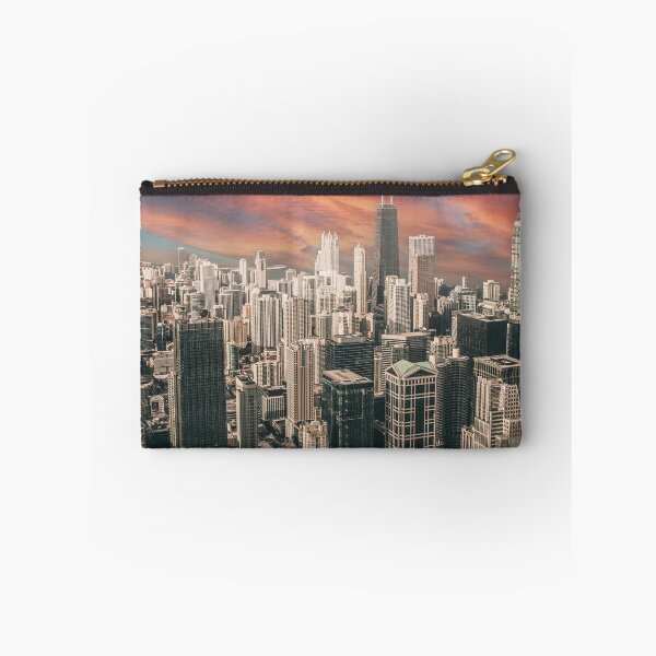 Item preview, modern Chicago skyline with skyscrapers designed and sold by Mauswohn.