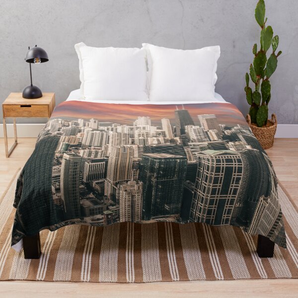 Item preview, modern Chicago skyline with skyscrapers designed and sold by Mauswohn.