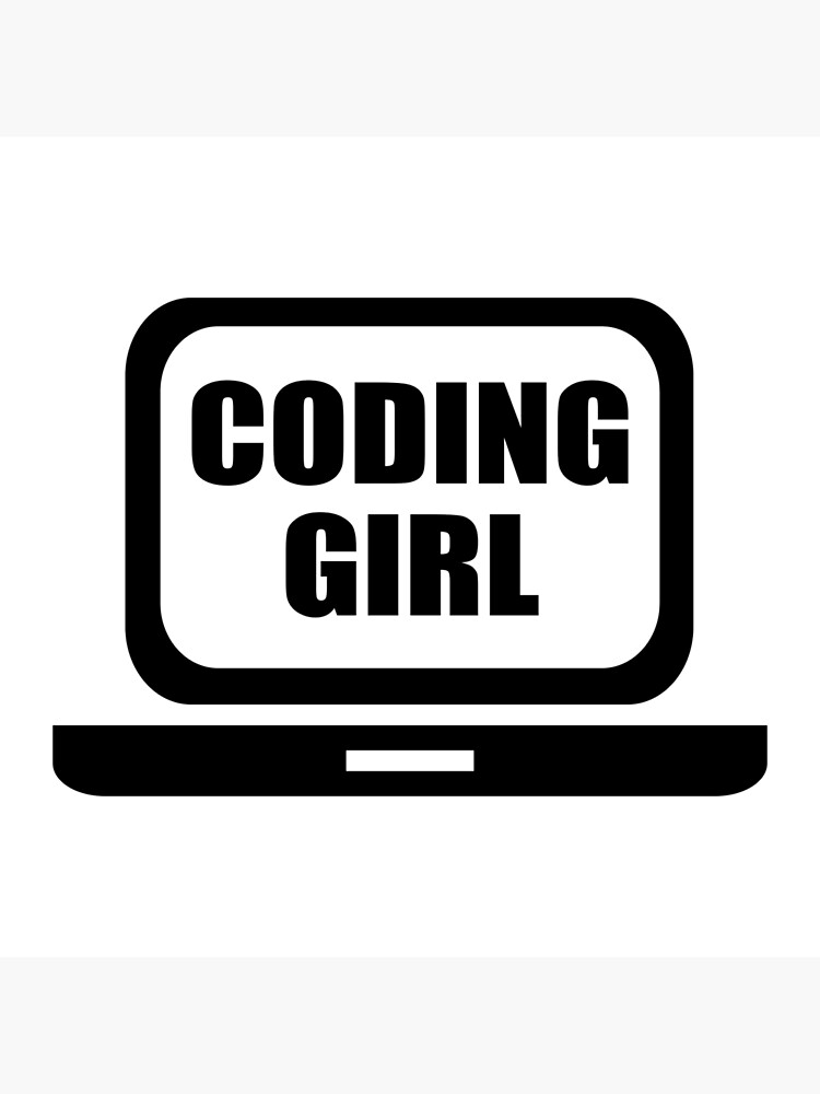 Thumbnail 2 of 2, Postcard, Coding Girl designed and sold by KeepOnCoding.
