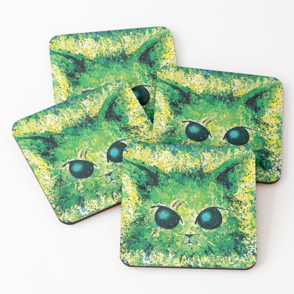 Item preview, Little Green Kitten designed and sold by shahuskies.
