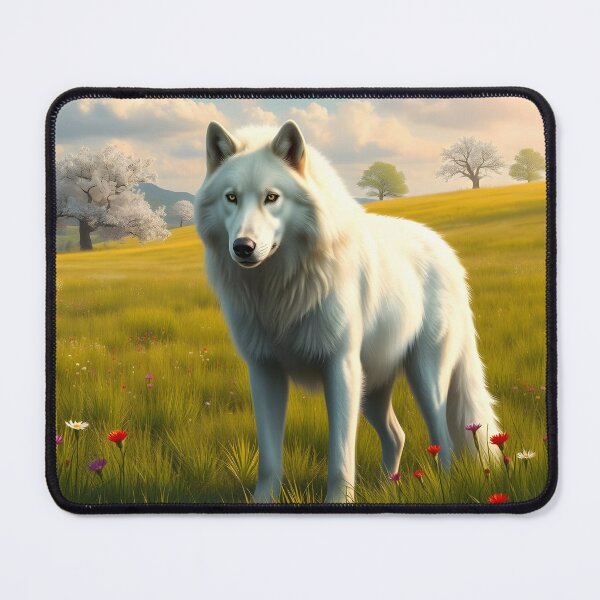 Item preview,  Direwolf standing on field designed and sold by EmeraldeaArt.