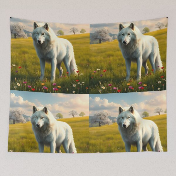 Item preview,  Direwolf standing on field designed and sold by EmeraldeaArt.