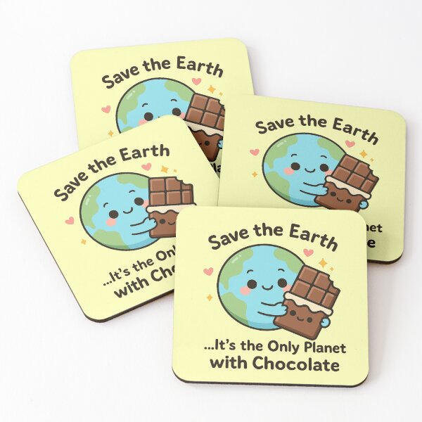 Item preview, Save the Earth – Only Planet with Chocolate | Earth Day 2025  designed and sold by Rajasekar.