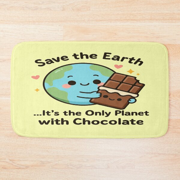 Item preview, Save the Earth – Only Planet with Chocolate | Earth Day 2025  designed and sold by Rajasekar.