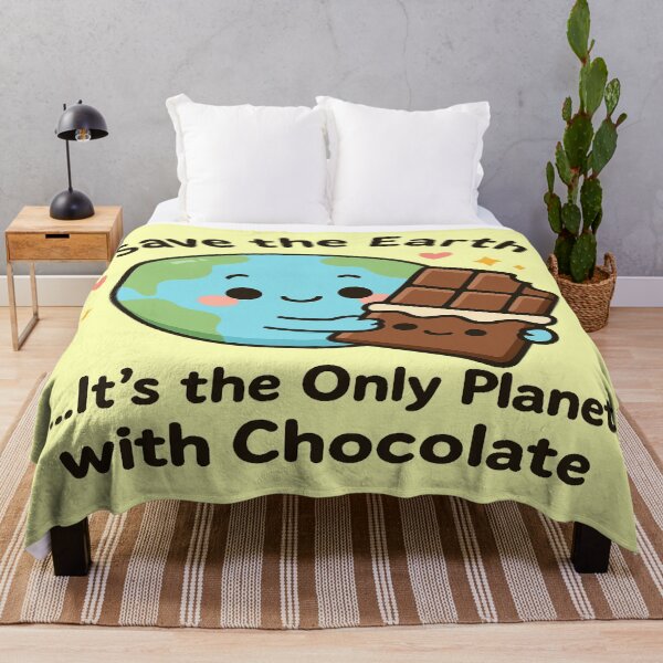 Item preview, Save the Earth – Only Planet with Chocolate | Earth Day 2025  designed and sold by Rajasekar.