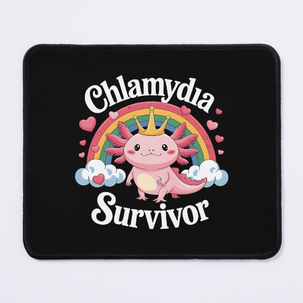 Item preview, Funny Axolotl Chlamydia Survivor designed and sold by HeadTurningArt.