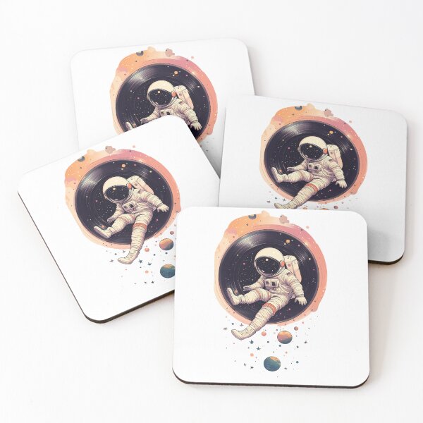 Item preview, Astronaut Vinyl Record | Retro Space Music Art designed and sold by Reugba.