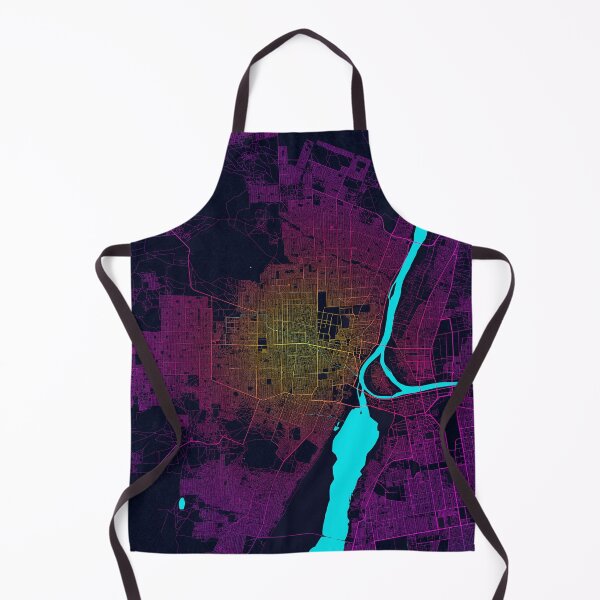 Item preview, Omdurman City Map of Sudan - Neon designed and sold by deMAP.