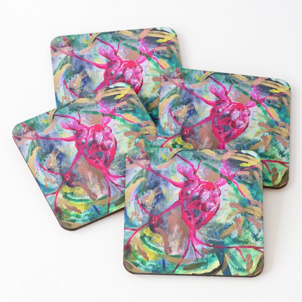 Item preview, Cosmic Heart – Pink Pulse Jungle (Heart in Pink) designed and sold by Vision Illustrated.