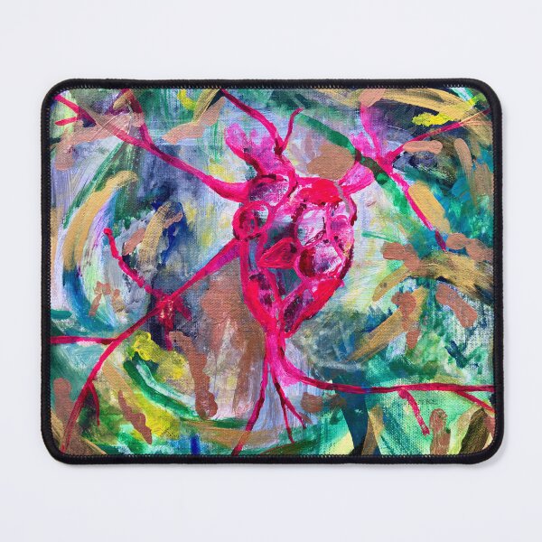 Item preview, Cosmic Heart – Pink Pulse Jungle (Heart in Pink) designed and sold by Vision Illustrated.
