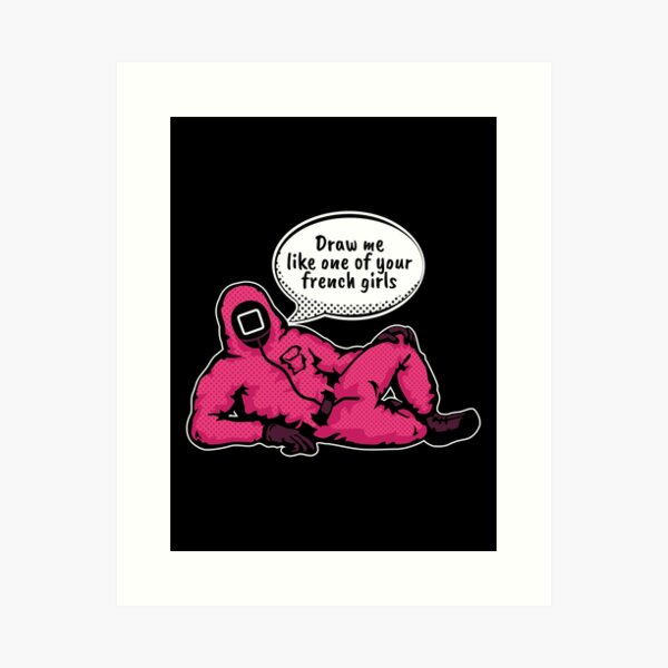 Item preview, Squid Game draw me like one of your Pink Soldiers Comic Book designed and sold by wolfkin-design.