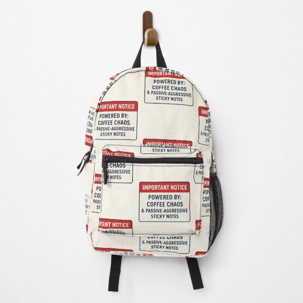 Item preview, Important Notice: Caffeine, Chaos & Sticky Notes designed and sold by Design Delinquent.