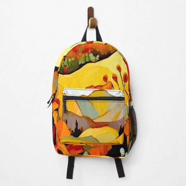 Item preview, Orange Poppy Landscape designed and sold by ViaARTfactory.