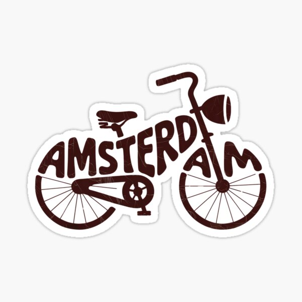 Aperçu de l'œuvre Amsterdam à vélo créée et vendue par AnnieKocoy.
