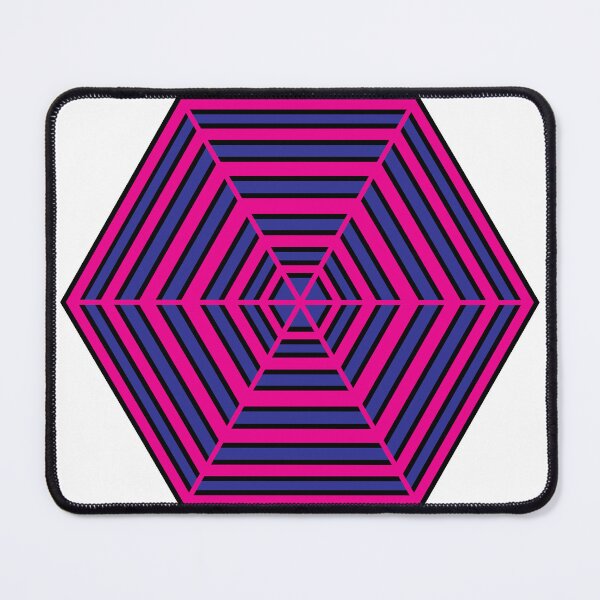Item preview, Hexagonal Web: A Geometric Illusion designed and sold by Farsky-Fashion.