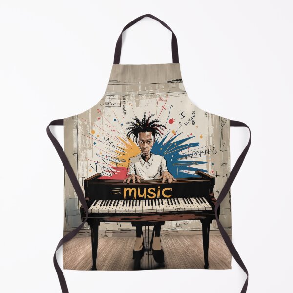 Artikelvorschau, Musician Pianist Abstract Portrait entworfen und verkauft von Home Decor Art.