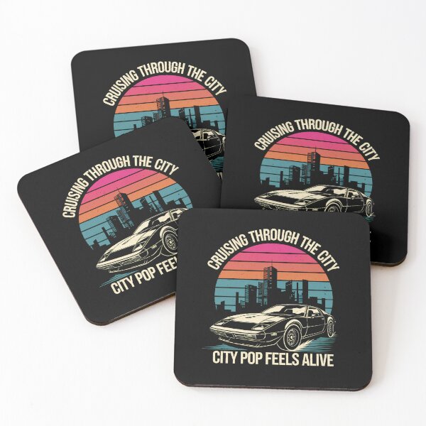 Item preview, Cruising Through the City Retro City Pop Car designed and sold by Taans-Creation.