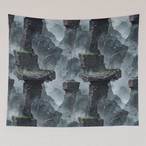 Item preview, Mystical Stone Structures in a Foggy Ancient Landscape designed and sold by CoolPixels.