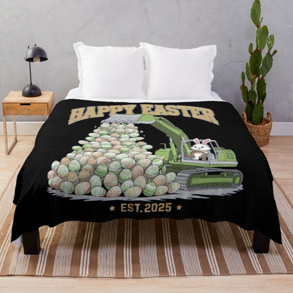 Item preview, construction trucks funny boy kids toddler happy easter designed and sold by By-LuQuiRRis.