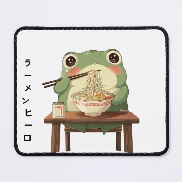 Item preview, Ramen Hero Frog – Cute Kawaii Japanese Food Design designed and sold by ThaiArtShop.